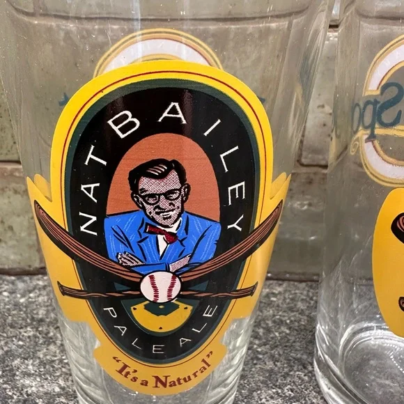 White Spot Nat Bailey Pale Ale Glass Set - Picture 4 of 6